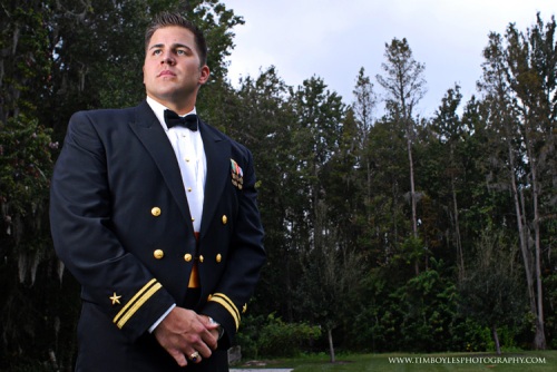 US Navy Lt Ryan Roeling on his Wedding Day